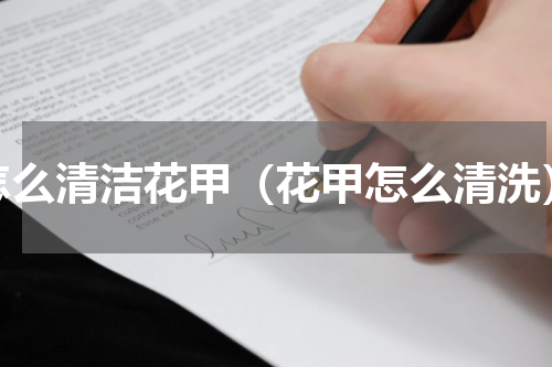 怎么清洁花甲（花甲怎么清洗）