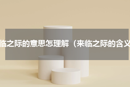 来临之际的意思怎理解（来临之际的含义）