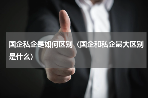 国企私企是如何区别（国企和私企最大区别是什么）