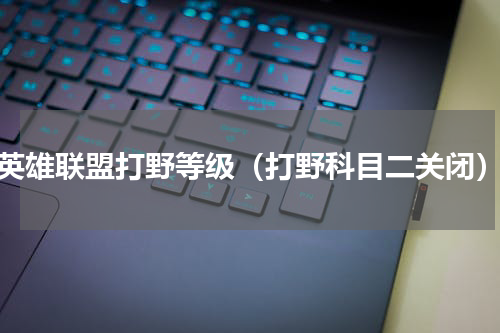英雄联盟打野等级（打野科目二关闭）