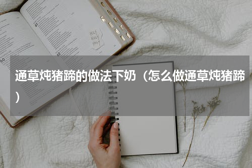 通草炖猪蹄的做法下奶（怎么做通草炖猪蹄）