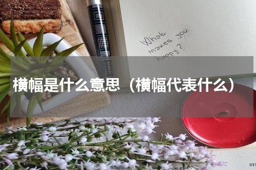 横幅是什么意思（横幅代表什么）