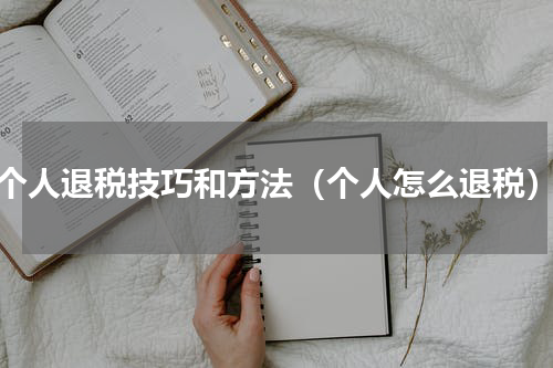 个人退税技巧和方法（个人怎么退税）