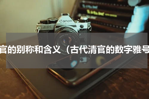 清官的别称和含义（古代清官的数字雅号）
