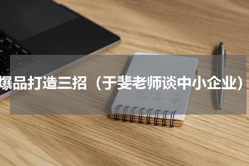 爆品打造三招（于斐老师谈中小企业）