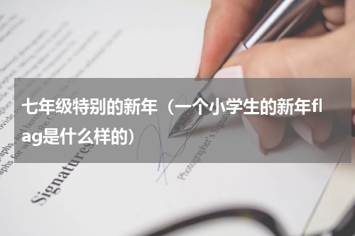 七年级特别的新年（一个小学生的新年flag是什么样的）