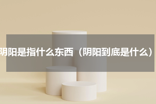 阴阳是指什么东西（阴阳到底是什么）