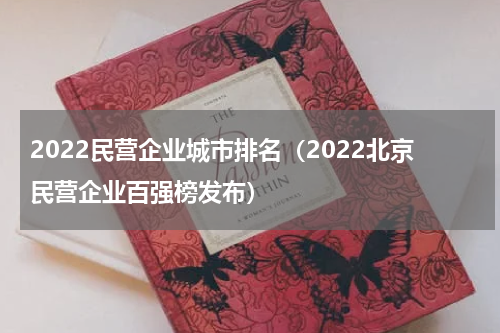 2022民营企业城市排名（2022北京民营企业百强榜发布）