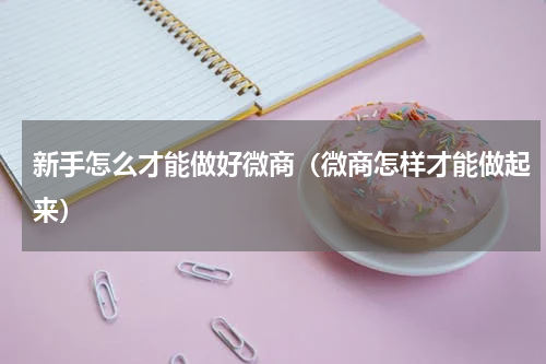 新手怎么才能做好微商（微商怎样才能做起来）