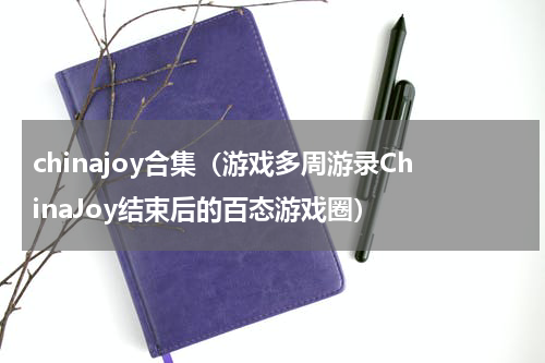 chinajoy合集（游戏多周游录ChinaJoy结束后的百态游戏圈）