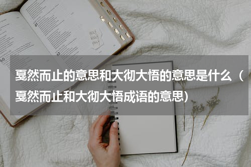 戛然而止的意思和大彻大悟的意思是什么（戛然而止和大彻大悟成语的意思）