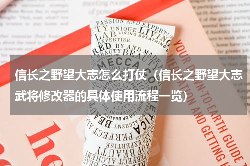 信长之野望大志怎么打仗（信长之野望大志武将修改器的具体使用流程一览）