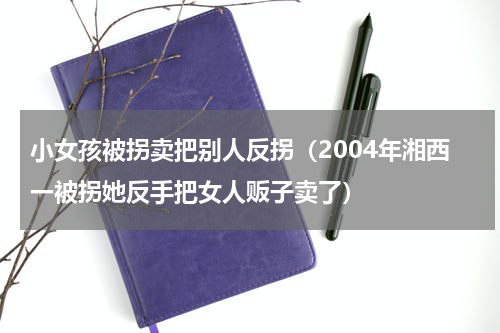 小女孩被拐卖把别人反拐（2004年湘西一被拐她反手把女人贩子卖了）