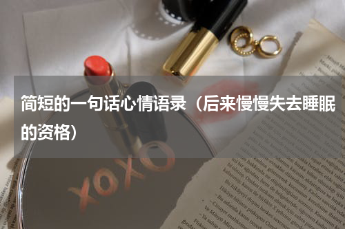 简短的一句话心情语录（后来慢慢失去睡眠的资格）