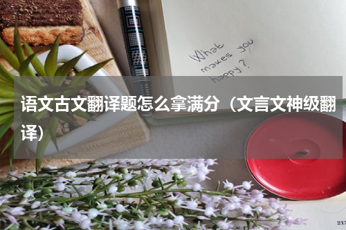 语文古文翻译题怎么拿满分（文言文神级翻译）