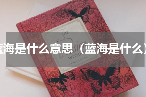 蓝海是什么意思（蓝海是什么）