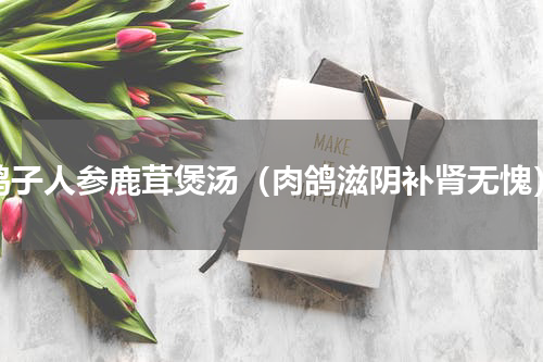 鸽子人参鹿茸煲汤（肉鸽滋阴补肾无愧）