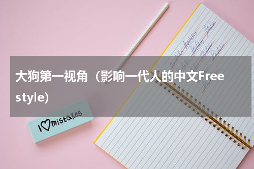 大狗第一视角（影响一代人的中文Freestyle）