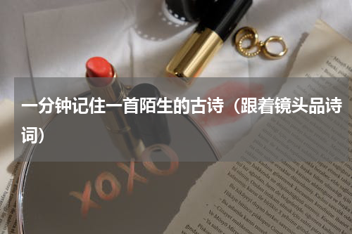 一分钟记住一首陌生的古诗（跟着镜头品诗词）
