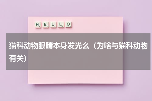 猫科动物眼睛本身发光么（为啥与猫科动物有关）