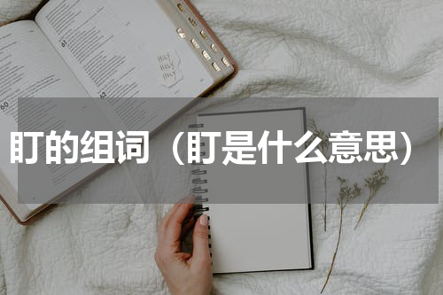 盯的组词（盯是什么意思）