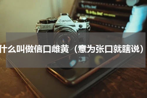 什么叫做信口雌黄（意为张口就瞎说）