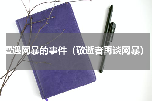 遭遇网暴的事件（敬逝者再谈网暴）