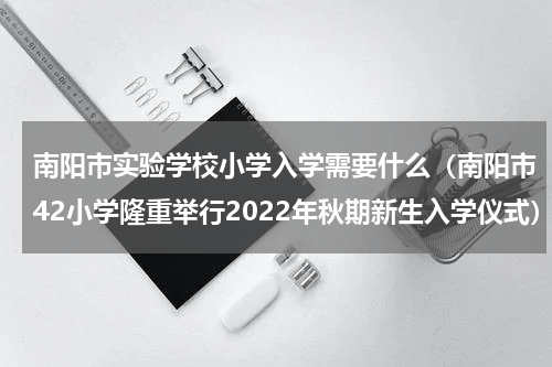 南阳市实验学校小学入学需要什么（南阳市42小学隆重举行2022年秋期新生入学仪式）