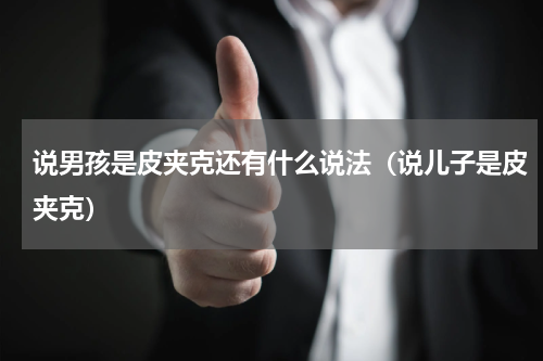 说男孩是皮夹克还有什么说法（说儿子是皮夹克）