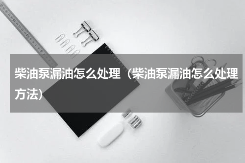 柴油泵漏油怎么处理（柴油泵漏油怎么处理方法）