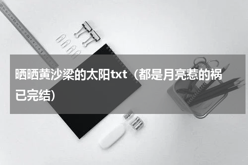 晒晒黄沙梁的太阳txt（都是月亮惹的祸已完结）