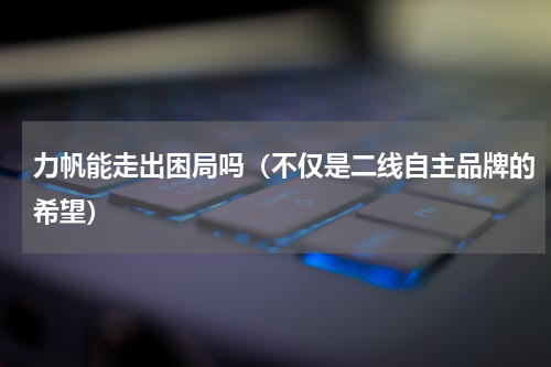 力帆能走出困局吗（不仅是二线自主品牌的希望）