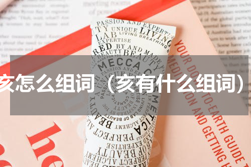 亥怎么组词（亥有什么组词）