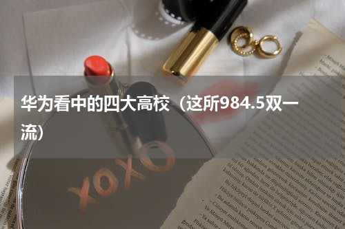 华为看中的四大高校（这所984.5双一流）