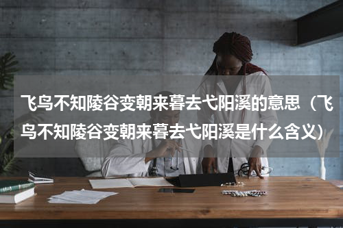 飞鸟不知陵谷变朝来暮去弋阳溪的意思（飞鸟不知陵谷变朝来暮去弋阳溪是什么含义）