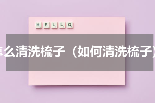 怎么清洗梳子（如何清洗梳子）