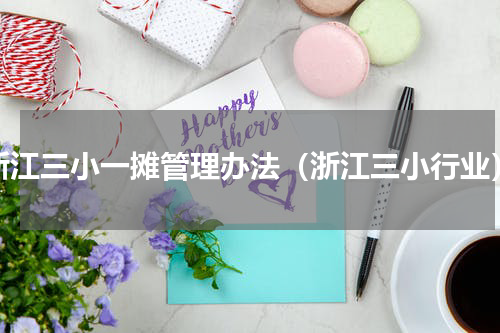 浙江三小一摊管理办法（浙江三小行业）