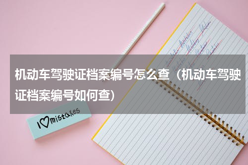 机动车驾驶证档案编号怎么查（机动车驾驶证档案编号如何查）