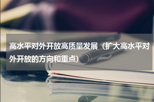 高水平对外开放高质量发展（扩大高水平对外开放的方向和重点）