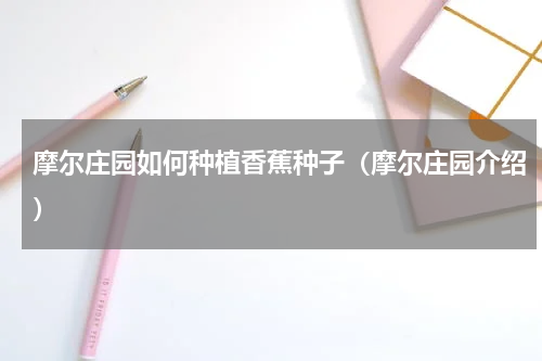 摩尔庄园如何种植香蕉种子（摩尔庄园介绍）