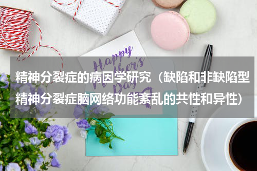 精神分裂症的病因学研究（缺陷和非缺陷型精神分裂症脑网络功能紊乱的共性和异性）
