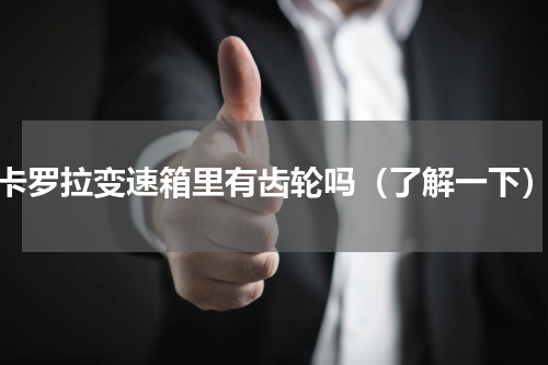 卡罗拉变速箱里有齿轮吗（了解一下）