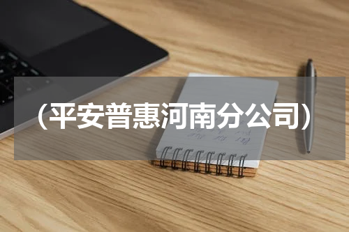 （平安普惠河南分公司）