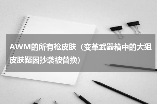 AWM的所有枪皮肤（变革武器箱中的大狙皮肤疑因抄袭被替换）