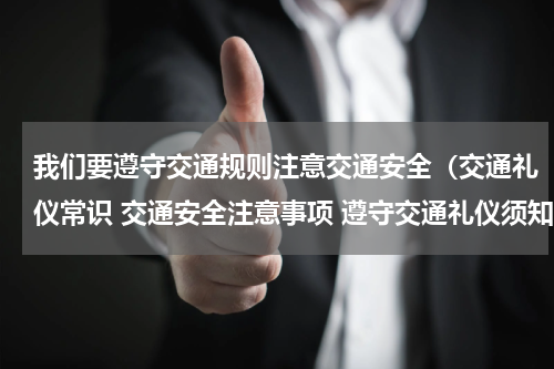 我们要遵守交通规则注意交通安全（交通礼仪常识 交通安全注意事项 遵守交通礼仪须知）