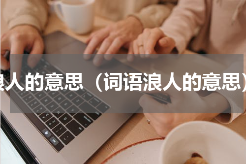浪人的意思（词语浪人的意思）