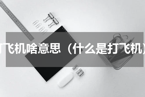 打飞机啥意思（什么是打飞机）