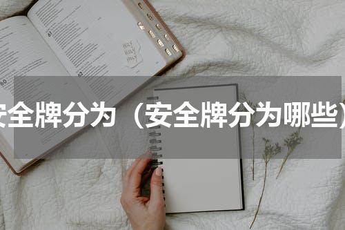 安全牌分为（安全牌分为哪些）