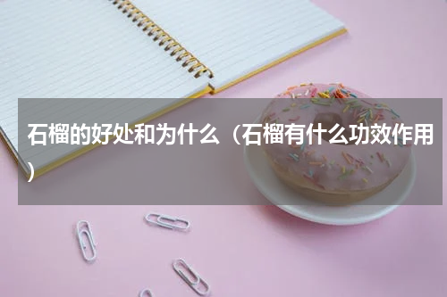 石榴的好处和为什么（石榴有什么功效作用）