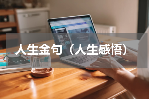 人生金句（人生感悟）
